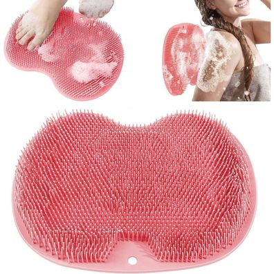 Silikon Matte Fußmassagegerät mit Saugnäpfen - Fußpflege Pad Pink