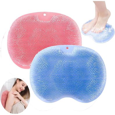 Dusch Fußmassagegerät 2 Stück Silikon Massagepad Peeling Fußpflege