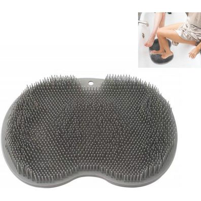 Große Fußbürste Fußwäscher Rückenschrubber Silikon Massage Pad Dusche Fußbürste