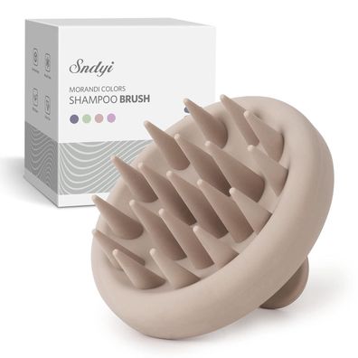 Silikon Kopfhaut Massagebürste Shampoo Bürste Peeling Kopfmassage Nass Trocken