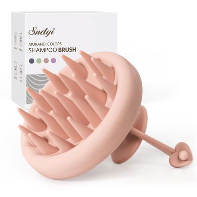 Kopfhaut Massagebürste Shampoo Bürste Peeling Nass Trocken Pink