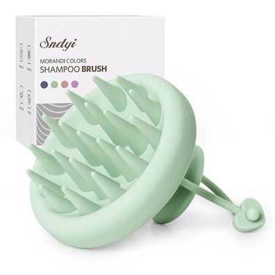 Silikon Kopfhaut Massagebürste Shampoo Bürste Peeling Kopfmassage Trocken