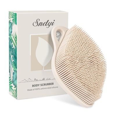 Silikon Körperbürste Duschbürste Sanftes Exfoliating Blattform Scrubber