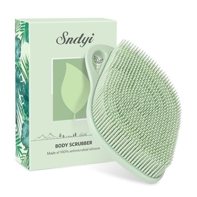 Silikon Body Scrubber Duschbürste Blattform Schaumbildende Borsten