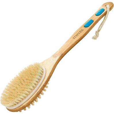 Rückenbürste Dusche Holz Langgriff Naturborsten Peeling Massage