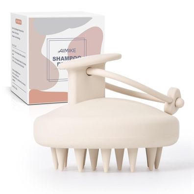 AIMIKE Silikon Kopfhaut Massagebürste Shampoo Bürste für Haarwachstum