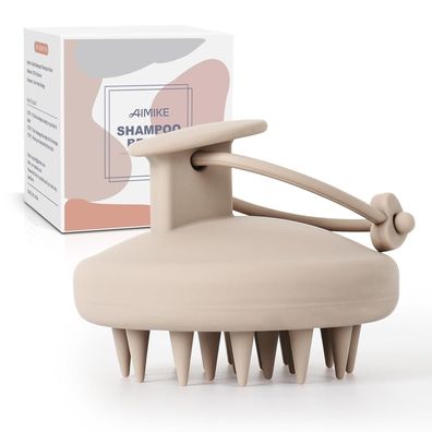 AIMIKE Silikon Kopfhaut Massagebürste Shampoo Bürste für Haarwachstum