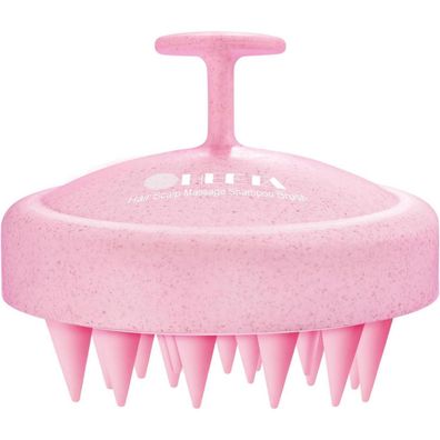 HEETA Kopfhaut Massagebürste Haarmassagebürste Silikonborsten Rosa