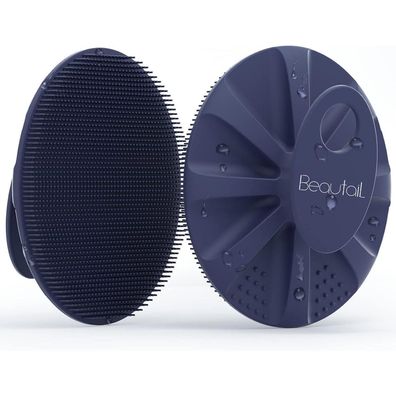 Beautail Silikon Körperbürste Badebürste Peelingbürste Sanftes Peeling Blau