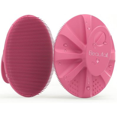 Beautail Silikon Körperbürste Bade Duschbürste 1 Stück Pink
