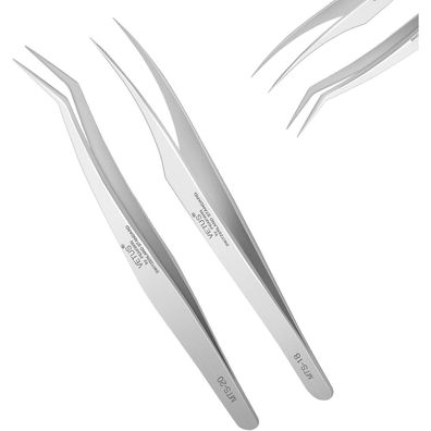 Obeyalash Wimpern Pinzetten Set Edelstahl Dolphin Form Gebogene Pinzetten