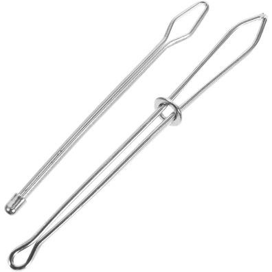 2pcs Durchziehnadeln Metall Pinzette Einfädler Gummiband Nähen Basteln DIY