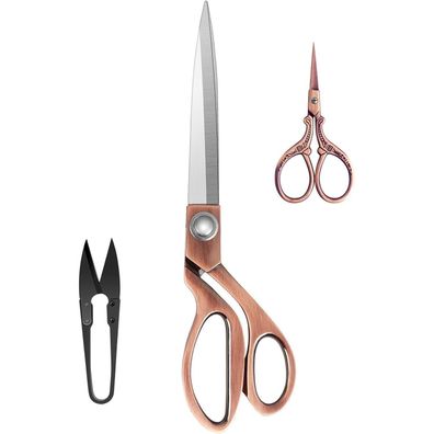 Professionelles Schneiderscheren-Set Edelstahl Stoffschere 25,4 cm Stick- und