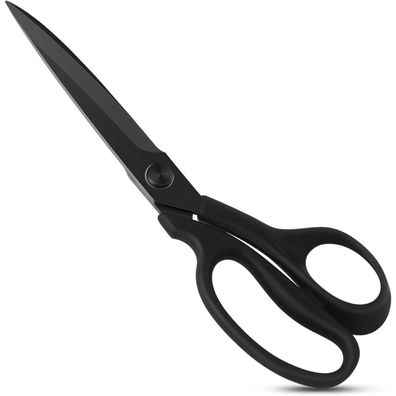 Nähschere Stoffschere Ultrascharfe Klinge Titanbeschichtung 23 cm Schwarz