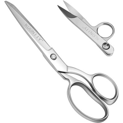 Kuoniiy Schneiderschere 20 cm Stoffschere Edelstahl Präziser Schnitt Bequemer