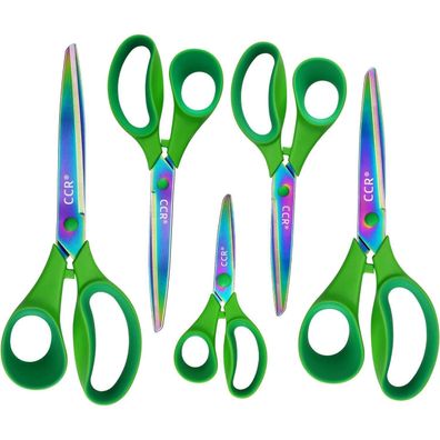 Mehrzweck CCR Scheren Set 5 Stück Titanbeschichtet Ergonomische Griffe