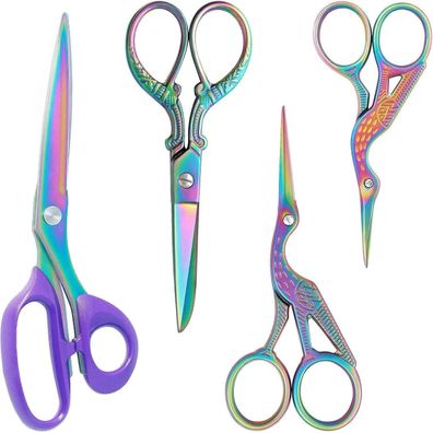 Asdirne Titanbeschichtung Nähscheren Set, Stoffschere, ultra-scharfe Klingen