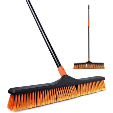 Verstellbarer Besen mit Stiel 166cm Cleanhome - für Schulen, Fabriken, Gärten