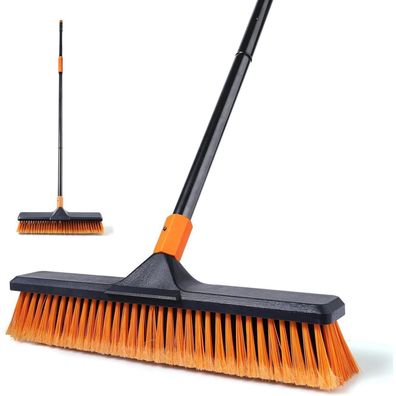 Besen mit Stiel, Industrie Straßenbesen 166cm Cleanhome