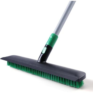 Bodenbürste mit Teleskopstiel und breitem Bürstenkopf 140cm, 2-in-1 Schrubber