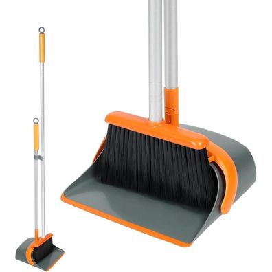 Dirty Fox Besen Kehrschaufel Set 137,2 cm Griff effiziente Reinigung Zuhause