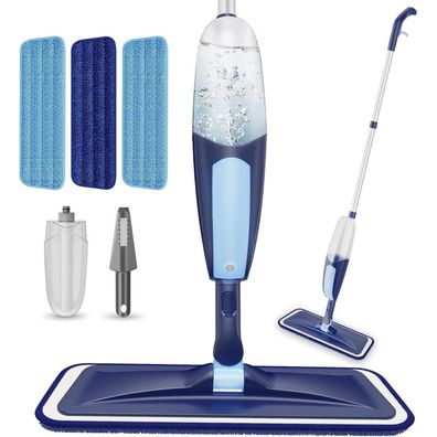 TRAV-ROUND Bodenwischer mit Sprühfunktion und Mikrofaser Pads