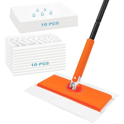 JEHONN Bodenwischer Nass Swiffer Pads Starterset 20 Wischtücher Küche