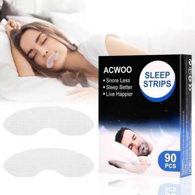 ACWOO Mouth Tape 90Pcs Anti Schnarch Schlafpflaster Besser Atmen