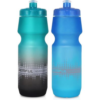 GEMFUL 750ml Auslaufsichere Trinkflasche Rennrad 2er-Pack BPA-frei