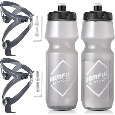 Fahrrad Flaschenhalter mit 750ml Trinkflasche BPA-frei, MTB Rennard Bike, 4