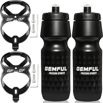 Fahrrad-Getränkehalter & Trinkflasche Set 750ml BPA-frei MTB Rennrad 4