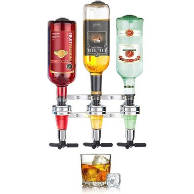 mzoLife Flaschenhalter Wand und Dosierer, Baroptik für Homebar, Getränkespender