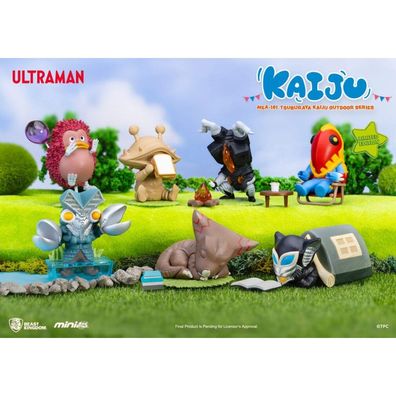Ultraman Mini Egg Attack Outdoor-Serie Figuren Tsuburaya Kaiju Blind Box (6) 7 cm
