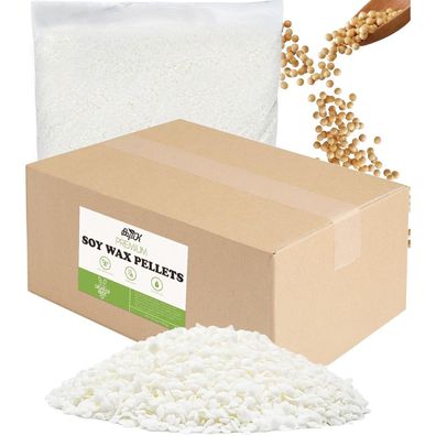 BOYUJK Sojawachs für Kerzen gießen 5KG - 100% natürliches, biologisches