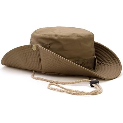 Favuit Herren Damen Boonie Hut mit breiter Krempe - UV Schutz, faltbar, Khaki