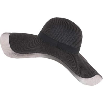 Joyebuy Damen Schlapphut mit großer Krempe und Schleife, faltbarer Strohhut für
