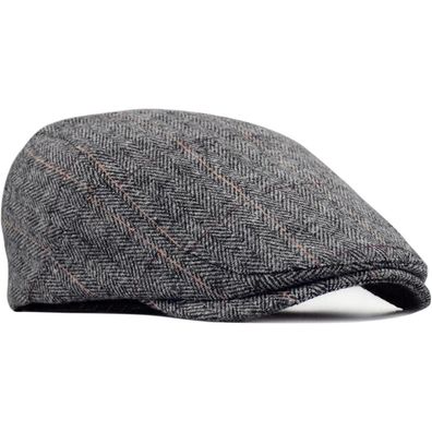 besbomig Schiebermütze Barret Flat Cap für Herren Damen, Gatsby Newsboy Cap