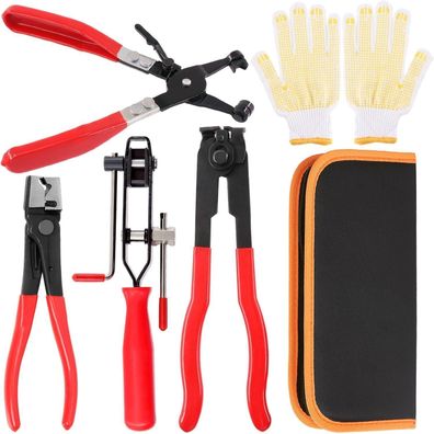 Swpeet CV Boot Zangen Set, 5-teilig, 4 Typen, mit Handschuhen, für