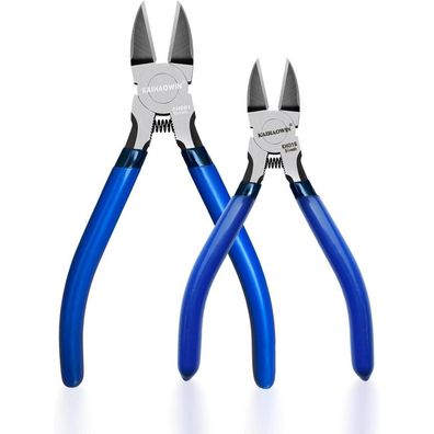 Kaihaowin Seitenschneider Set 130mm & 160mm, ultra-scharf, federbelastet, für