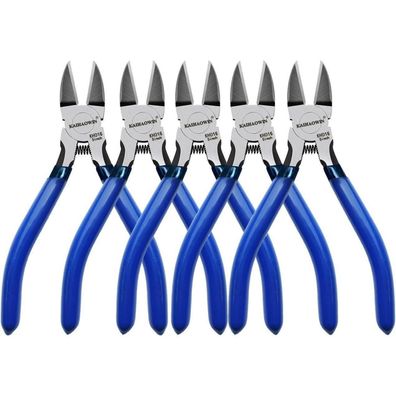 Kaihaowin Präzisions-Drahtschneider, 12,7 cm, ultra-scharf, federbelastet, für
