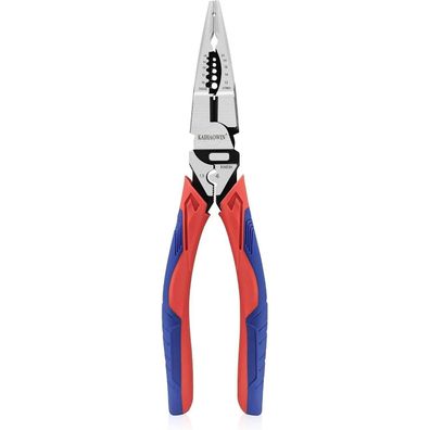 Kaihaowin 5-in-1 Spitzzange: Kabelzange, Drahtschneider, Abisolierer, Crimper