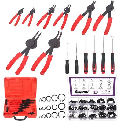 Swpeet 225tlg Snap Ring Zangen Set mit Haken & Pick für Auto, LKW und