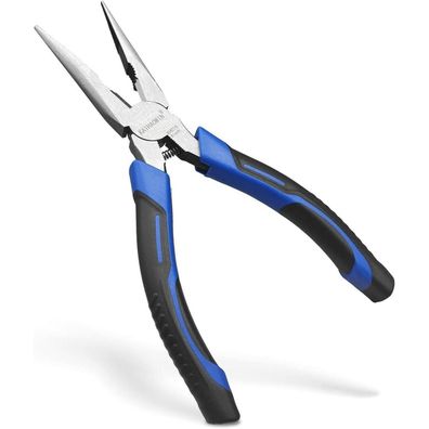 Kaihaowin Spitzzange 200mm mit Komfort-Softgriff - Präzision für Elektronik und