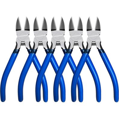 Kaihaowin Seitenschneider 5er Set, 160mm Elektronik Drahtschneider für weiche