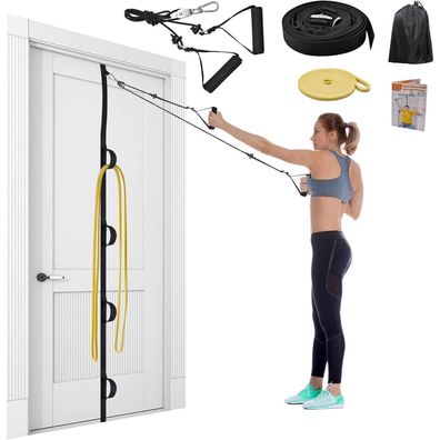 Brebebe 5er Set Schulter Seilzug, Tür Schultertrainer für Training