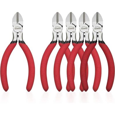Houseran Seitenschneider Zange 127mm, 5 Stück - Ideal für Modellbau, Schmuck