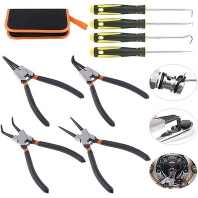 Swpeet 8-teiliges Sprengringzangen und Picks Set mit 4 robusten