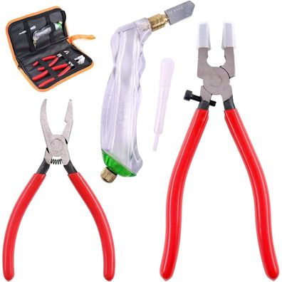 Swpeet 3-teiliges Glaswerkzeug-Set: Robuste Zange, Brecher und