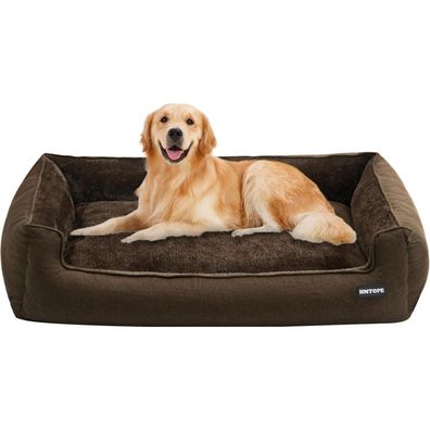HMTOPE Hundebett, Hundesofa, Hundekissen, Hundekörbchen, abnehmbar & waschbar