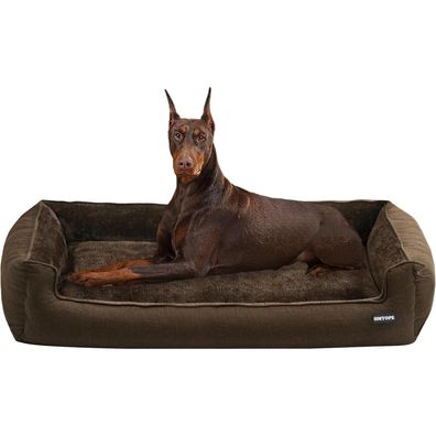 HMTOPE Hundebett, Hundesofa, Hundekissen, Hundekörbchen, abnehmbar & waschbar